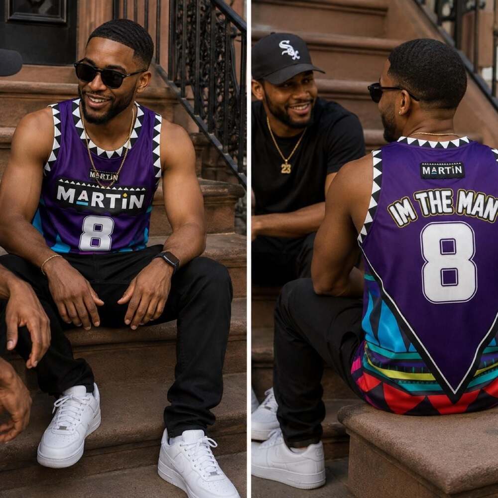 Headgear Classics Martin 1992 Basketball Jersey Size XL